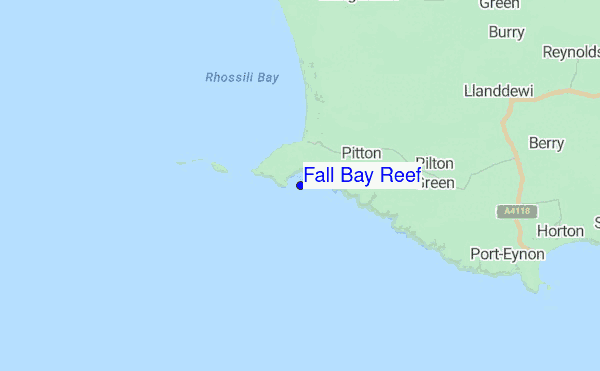 Fall Bay Reef location map