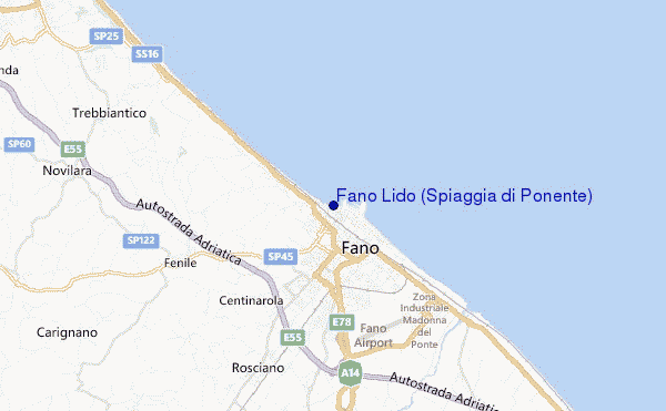 Fano Lido (Spiaggia di Ponente) location map