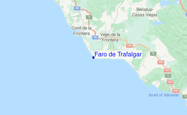 Faro de Trafalgar Location Map