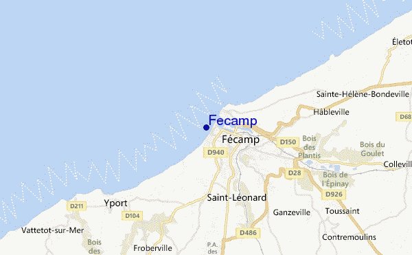 Fecamp location map