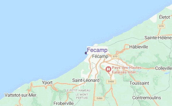 Fecamp location map