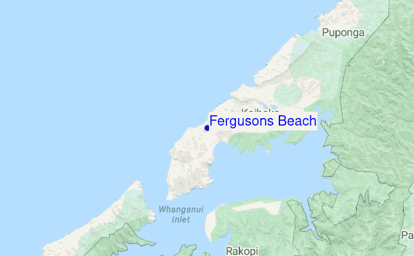 Fergusons Beach location map