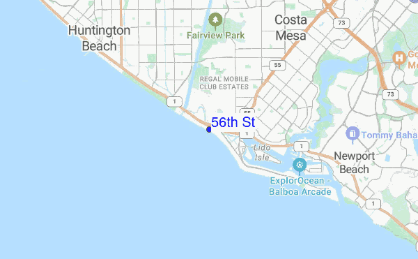 56th St location map