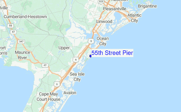 55th Street Pier Location Map