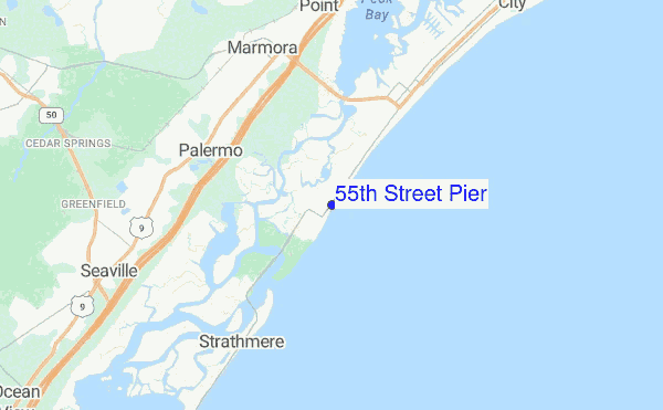 55th Street Pier location map