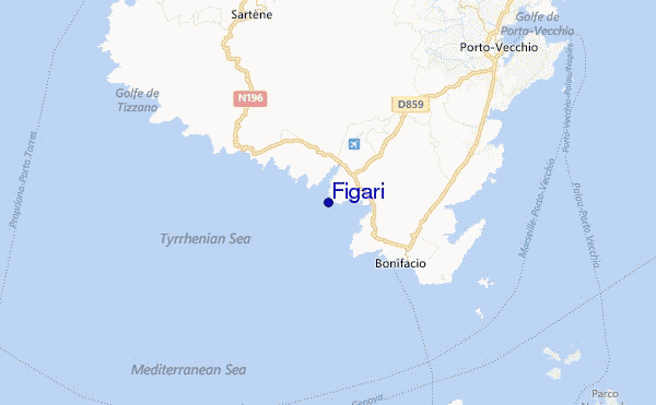 Figari Location Map