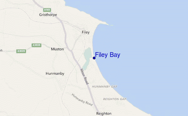 Filey Bay location map