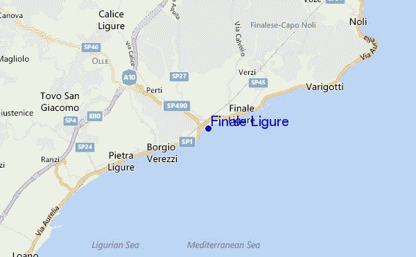 Finale Ligure location map