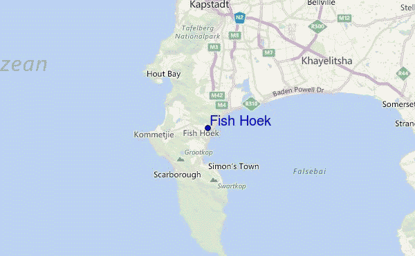 Fish Hoek Location Map