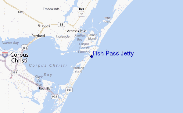 Fish Pass Jetty Location Map