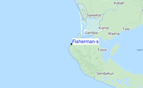 Fisherman's location map