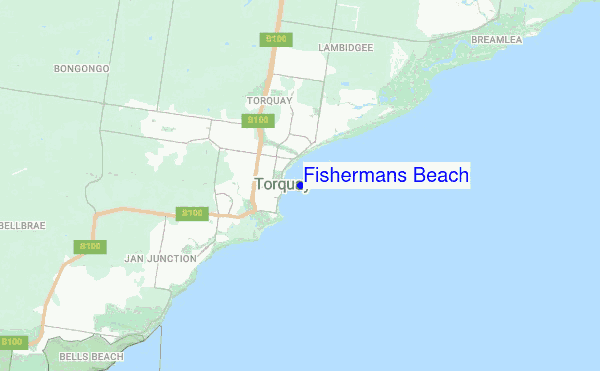 Fishermans Beach location map