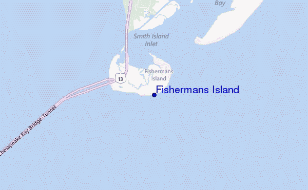 Fishermans Island location map