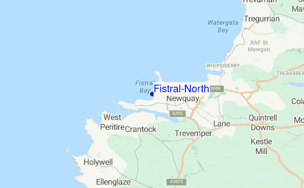 Fistral-North location map