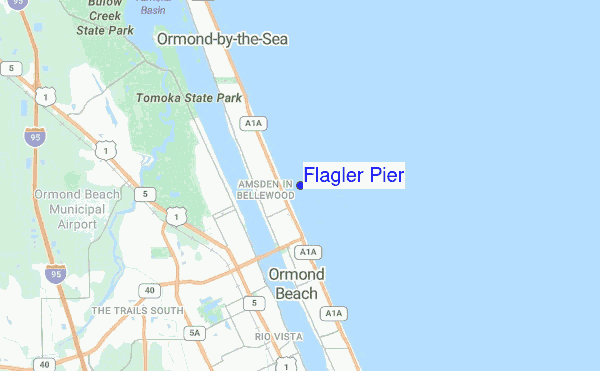 Flagler Pier location map