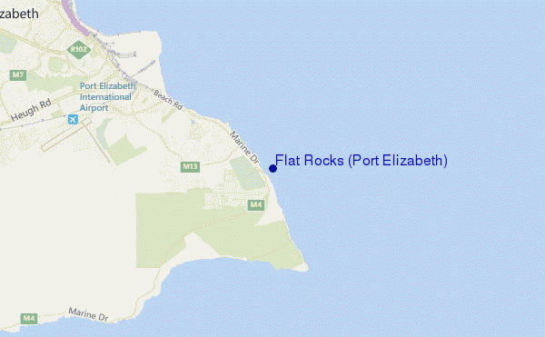 Flat Rocks (Port Elizabeth) location map