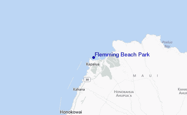 Flemming Beach Park location map