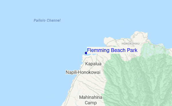 Flemming Beach Park location map