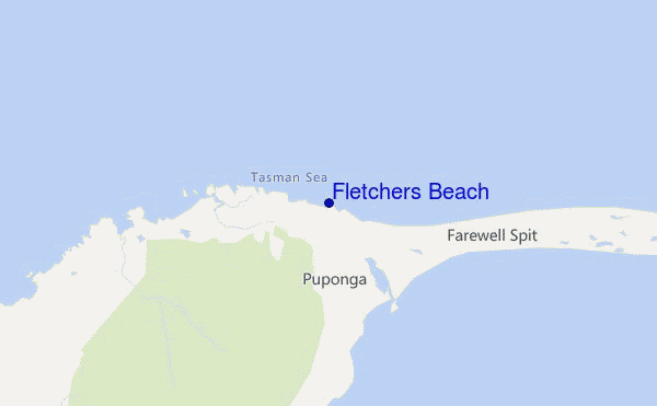 Fletchers Beach location map