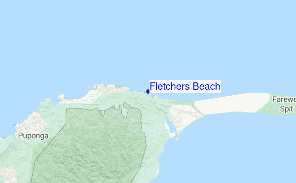 Fletchers Beach location map