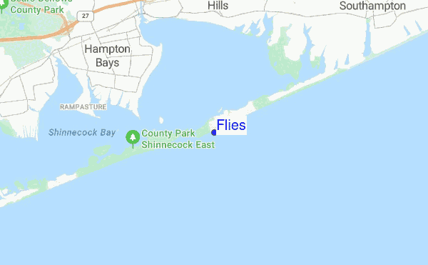 Flies location map