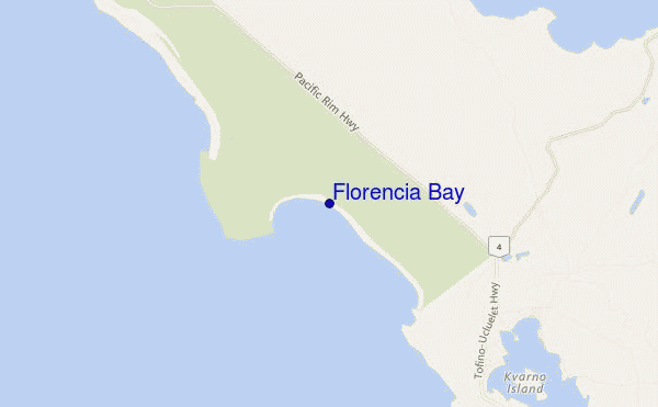 Florencia Bay location map