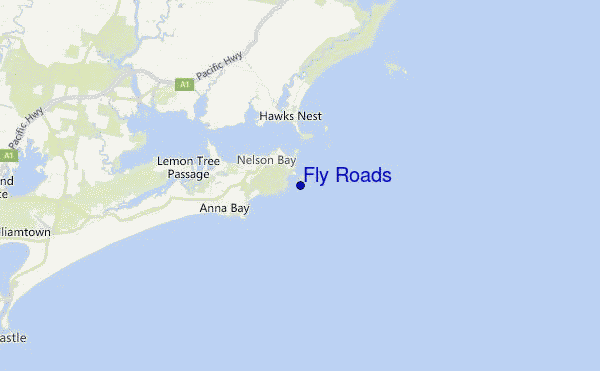 Fly Roads Location Map