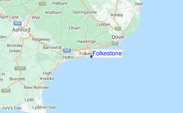 Folkestone Location Map