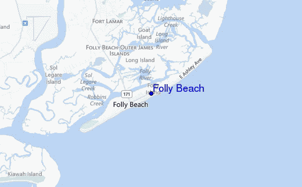 Folly Beach location map