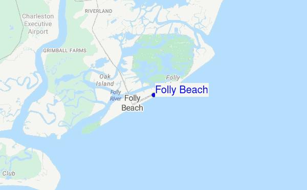 Folly Beach location map