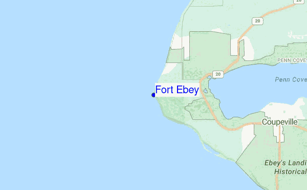 Fort. Ebey location map