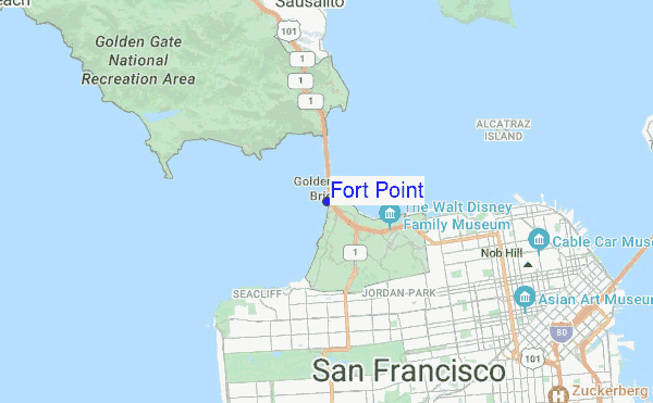 Fort Point location map