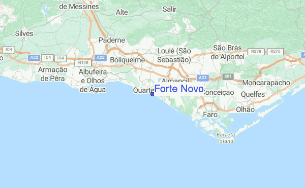 Forte Novo Location Map