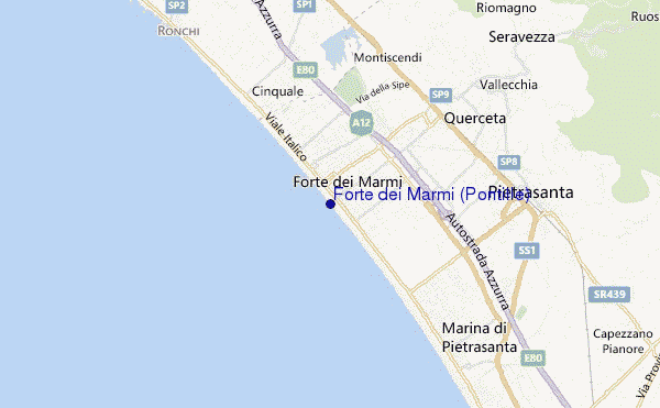 Forte dei Marmi (Pontille) location map