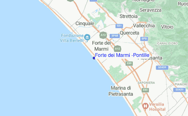 Forte dei Marmi (Pontille) location map