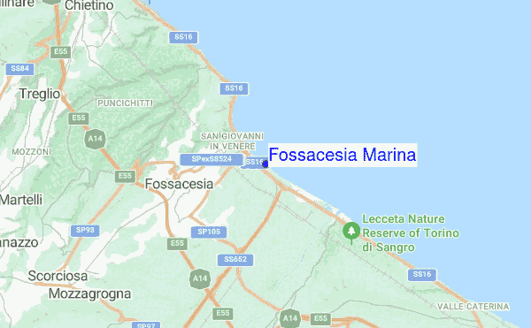 Fossacesia Marina location map