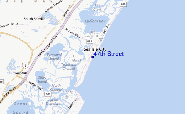 47th Street location map