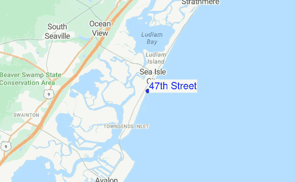 47th Street location map