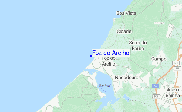 Foz do Arelho location map