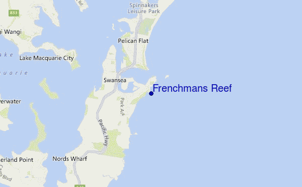 Frenchmans Reef location map