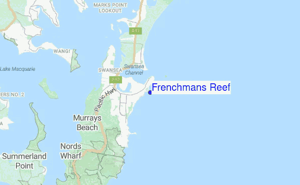 Frenchmans Reef location map