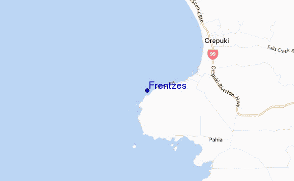 Frentzes location map