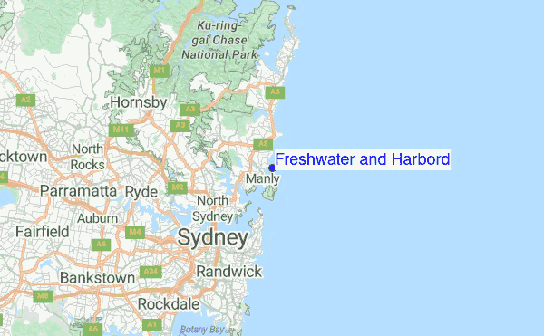 Freshwater and Harbord Location Map
