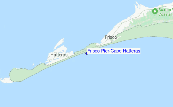 Frisco Pier/Cape Hatteras location map