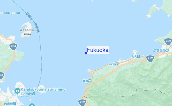 Fukuoka location map