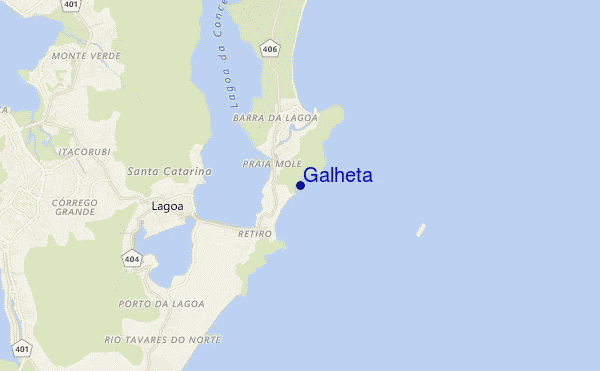 Galheta location map