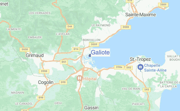 Galiote location map