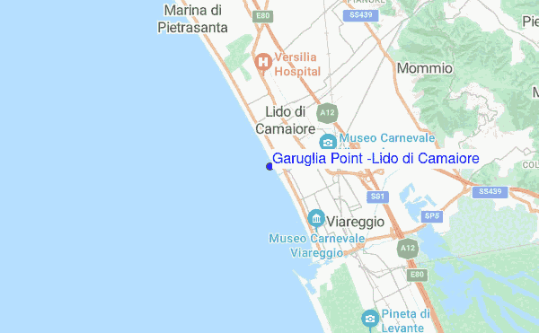 Garuglia Point (Lido di Camaiore) location map