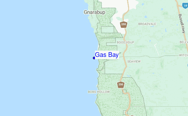 Gas Bay location map