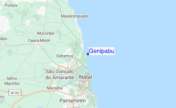 Genipabu Location Map